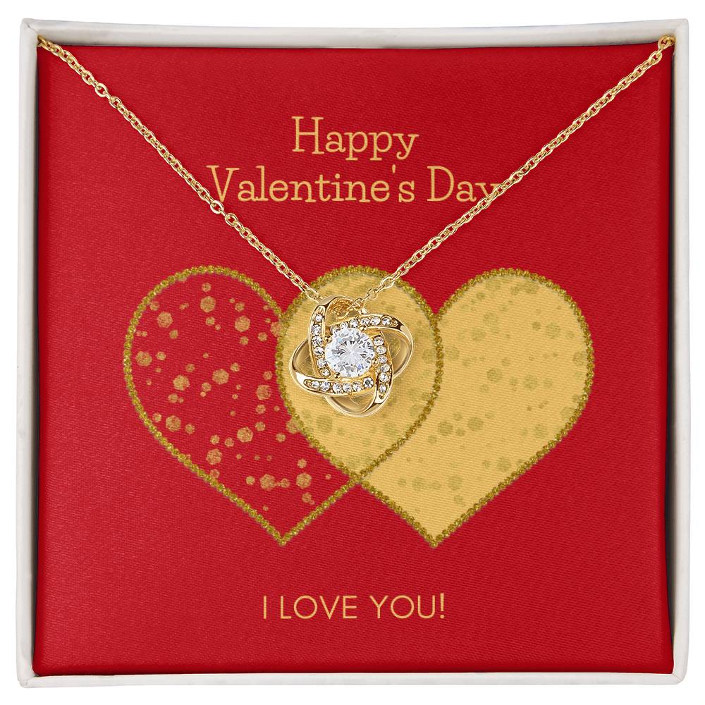 Valentines Day Love Knot Necklace