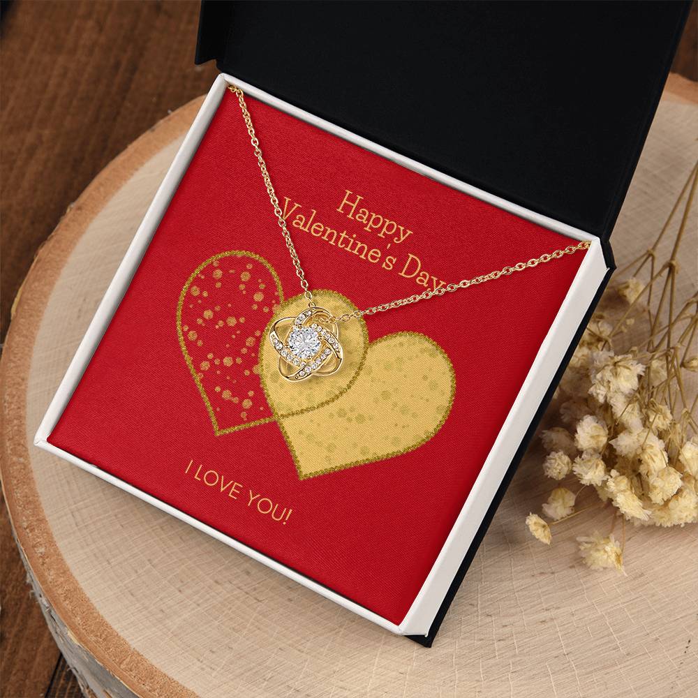 Valentines Day Love Knot Necklace