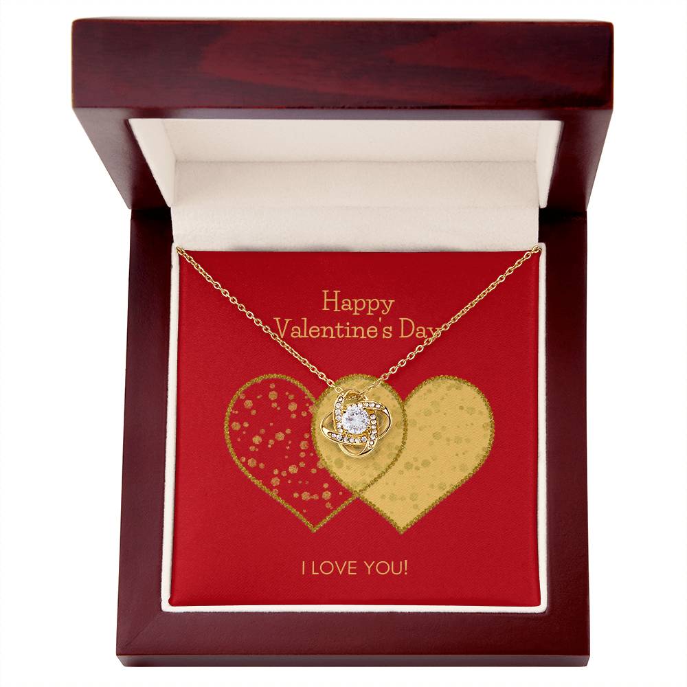 Valentines Day Love Knot Necklace