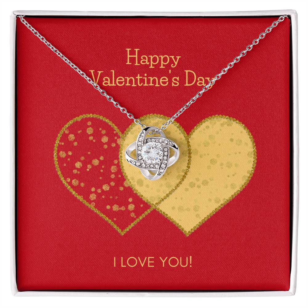 Valentines Day Love Knot Necklace