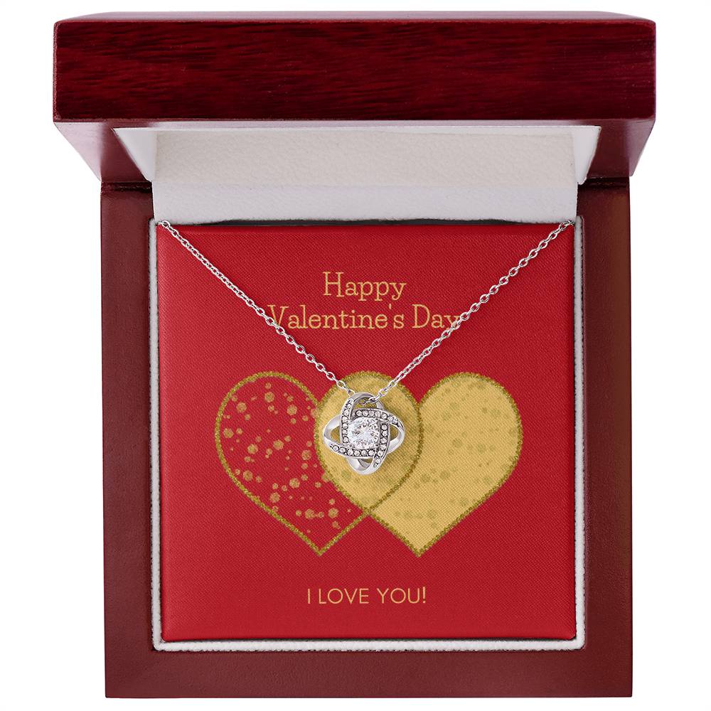 Valentines Day Love Knot Necklace