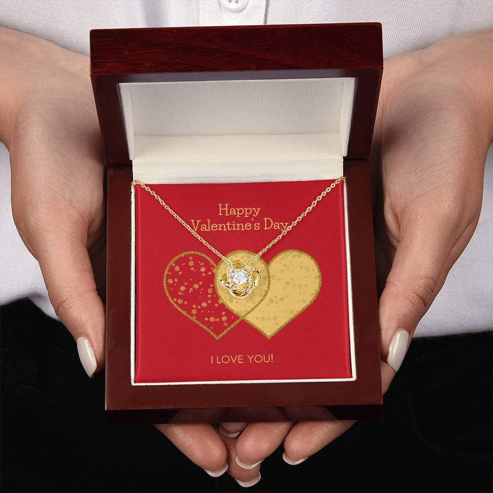 Valentines Day Love Knot Necklace