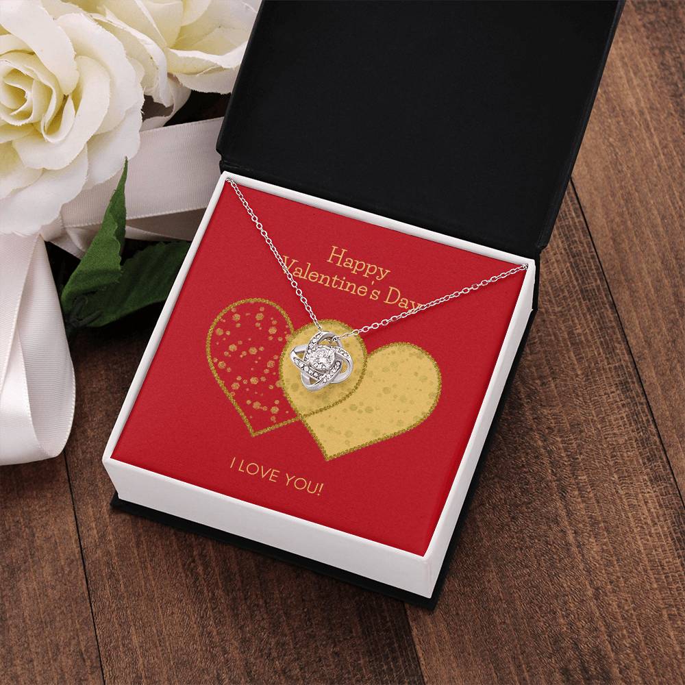 Valentines Day Love Knot Necklace