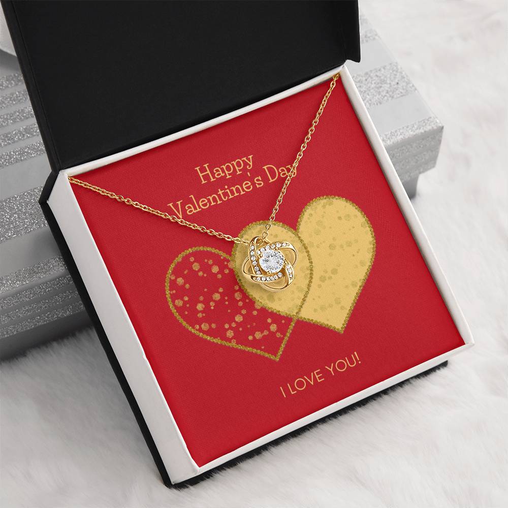 Valentines Day Love Knot Necklace