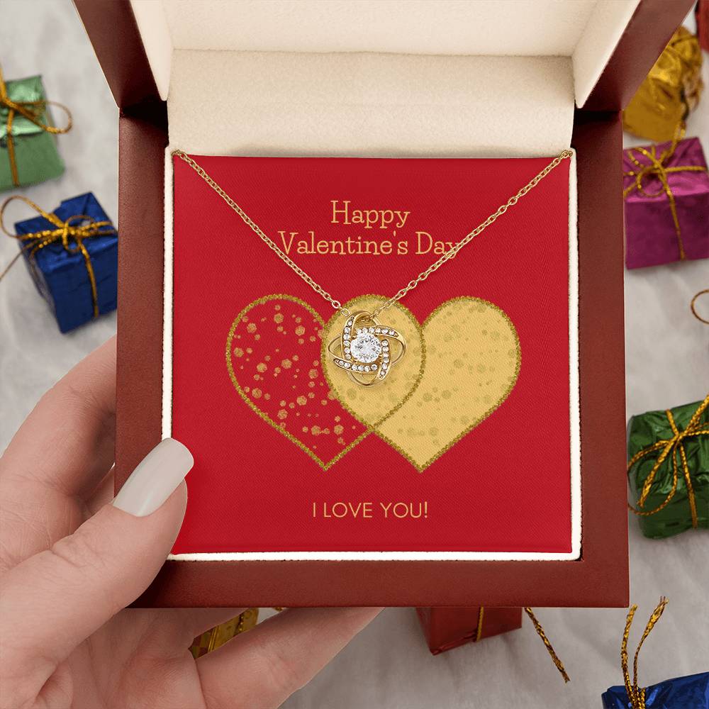 Valentines Day Love Knot Necklace