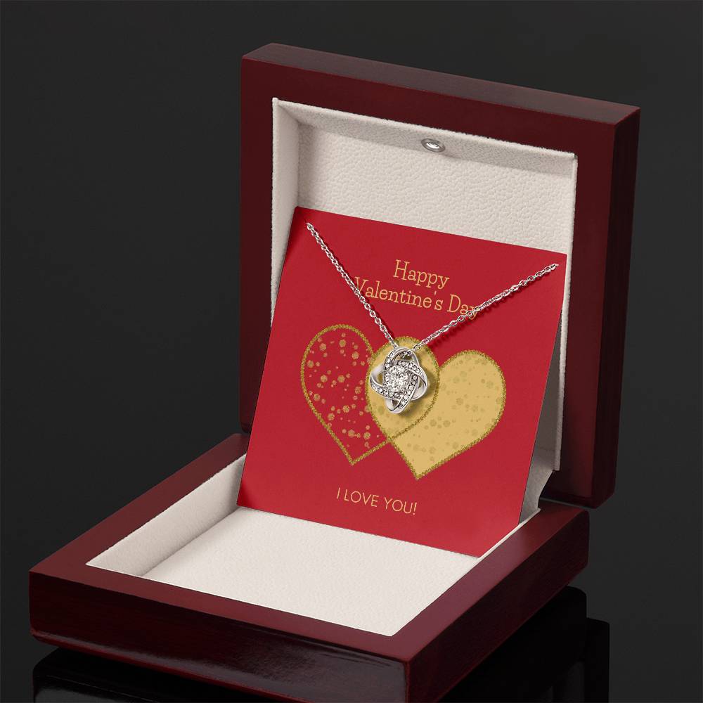 Valentines Day Love Knot Necklace