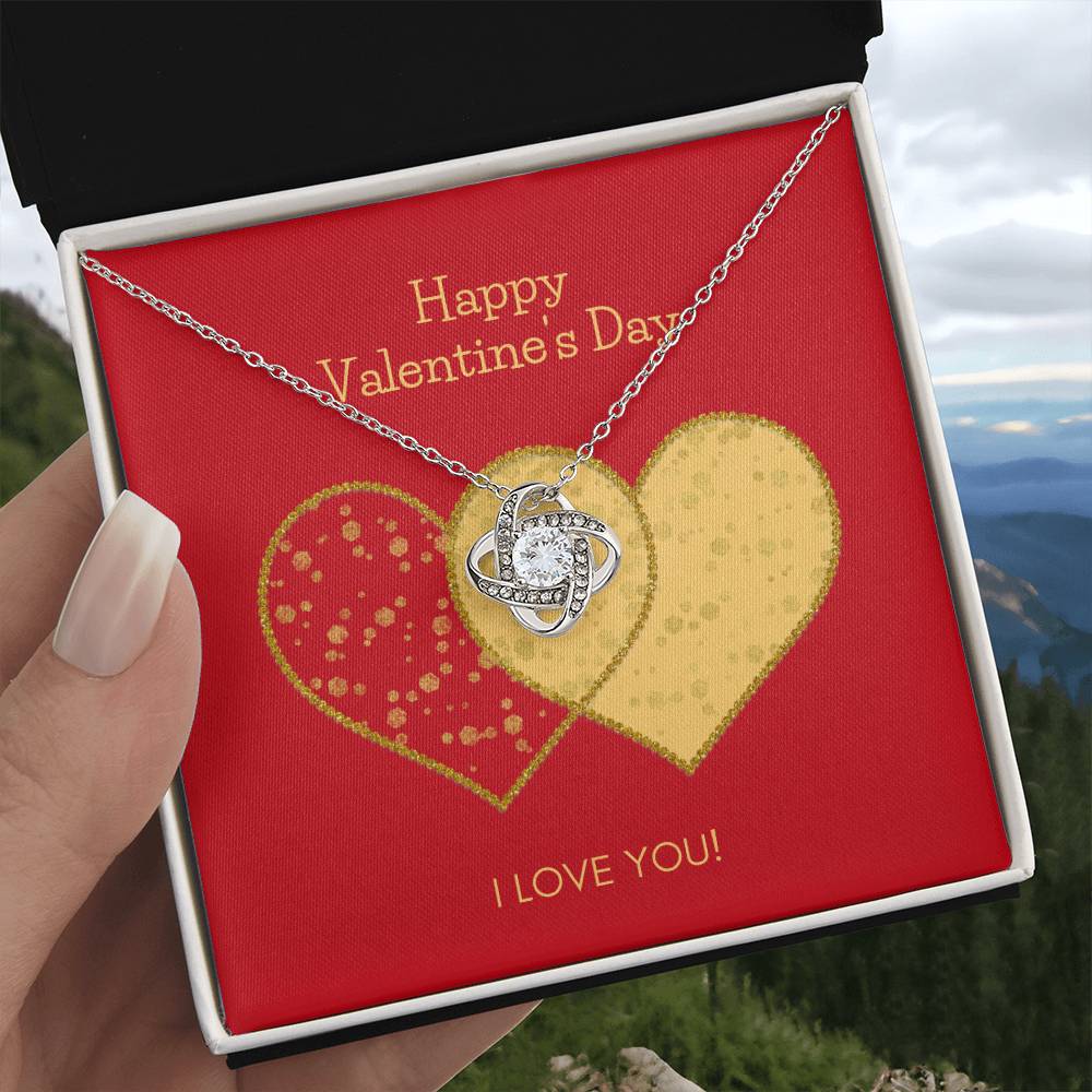 Valentines Day Love Knot Necklace